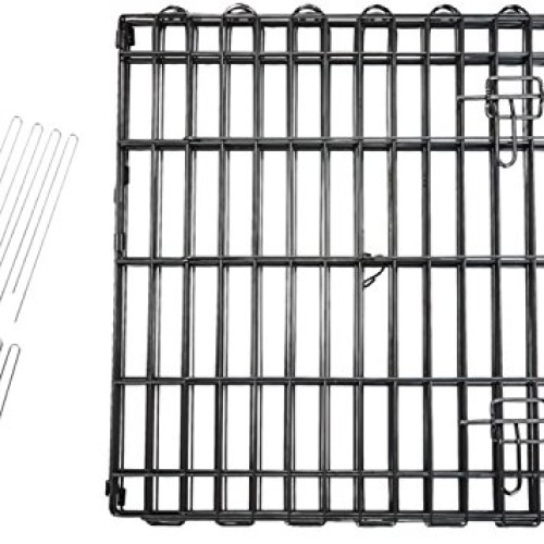 Amazon Basics Foldable Metal Pet Dog Exercise Fence Pen With Door...