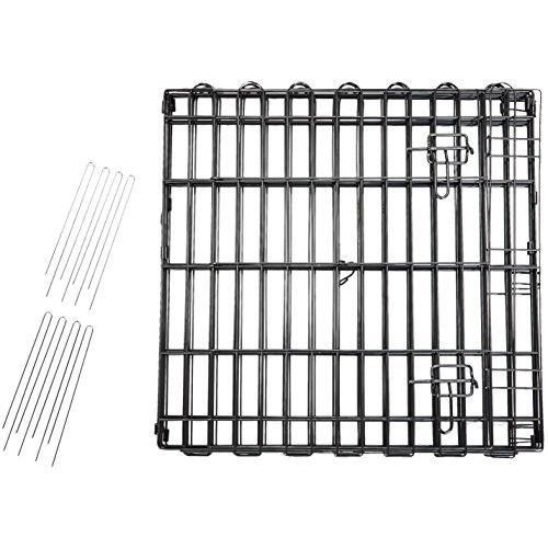 Amazon Basics Foldable Metal Pet Dog Exercise Fence Pen With Door...