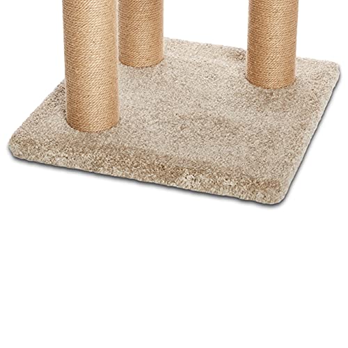 Amazon Basics Large Cat Condo Tree Tower with Scratching Post - 1...