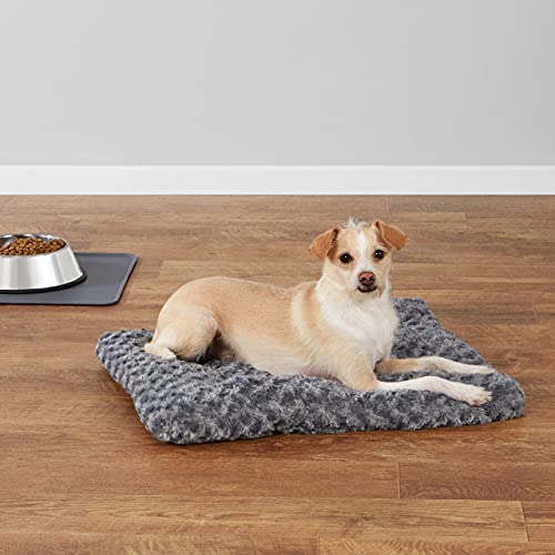 Amazon Basics Pet Dog Bed Pad, 23 x 18 x 2.5 Inch - X-Small, Gray...