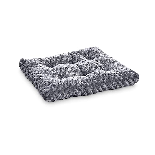Amazon Basics Pet Dog Bed Pad, 35 x 23 x 3 Inch - Medium, Gray Swirl