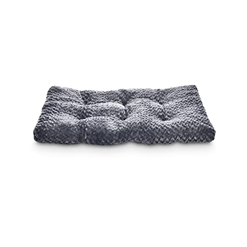 Amazon Basics Pet Dog Bed Pad, 35 x 23 x 3 Inch - Medium, Gray Swirl