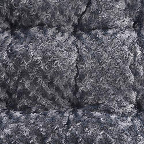 Amazon Basics Pet Dog Bed Pad, 35 x 23 x 3 Inch - Medium, Gray Swirl