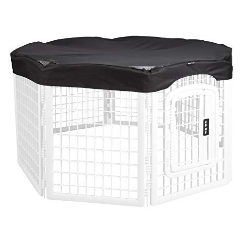 Amazon Basics Plastic Pet Pen Mesh and Fabric Top Cover, 34-Inch