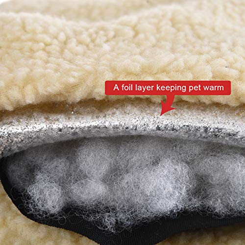 Amazon Basics Rectangle Self Warming Pet Bed For Cat or Dog, 30 x...