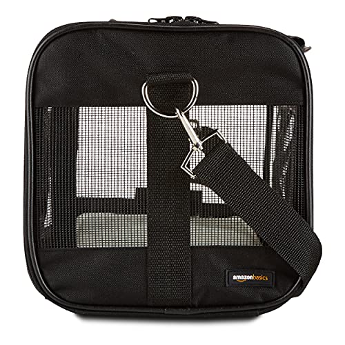 Amazon Basics Soft-Sided Mesh Pet Travel Carrier, Medium 17 x 10...