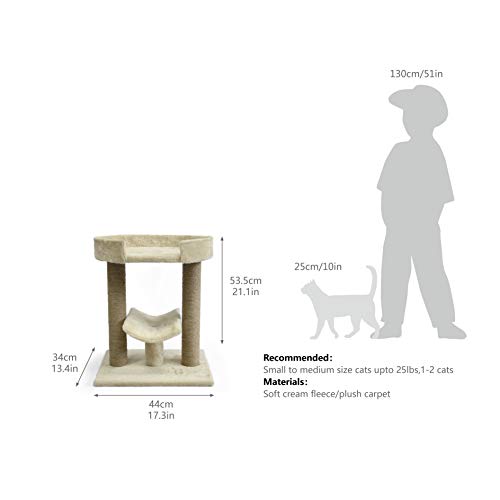Amazon Basics Top Platform Cat Tree With Scratching Post - 18 x 1...