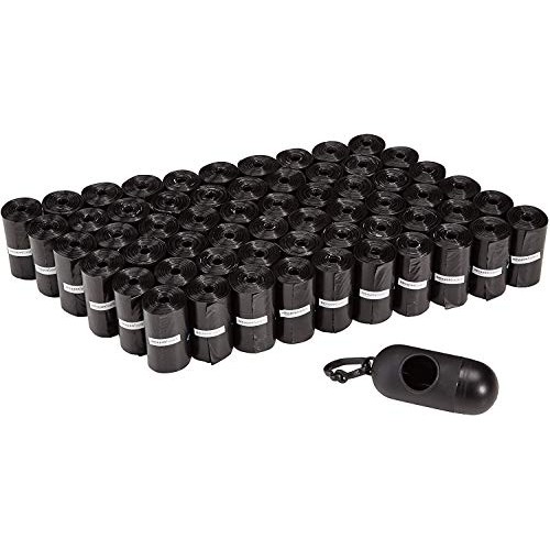 Amazon Basics Unscented Standard Dog Poop Bags with Dispenser and...