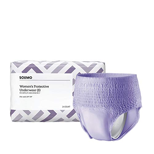 Amazon Brand - Solimo Incontinence & Postpartum Underwear for Wom...