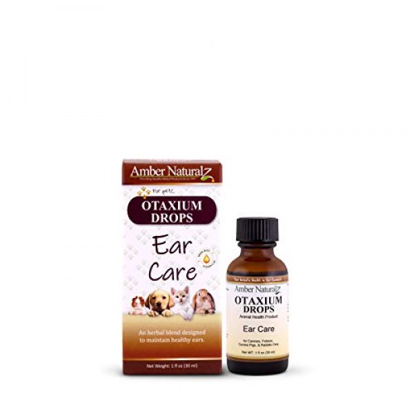 AMBER NATURALZ - Ear Care - Herbal Ear drops - for pets, 1 ounce