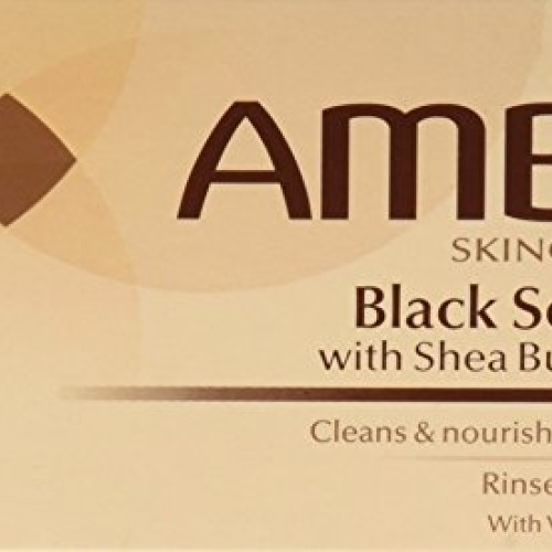 Ambi Skincare Black Soap with Shea Butter, 3.5 Oz Pack of 2