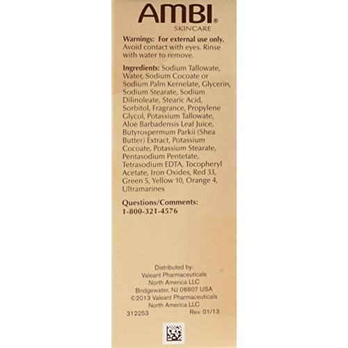Ambi Skincare Black Soap with Shea Butter, 3.5 Oz Pack of 2