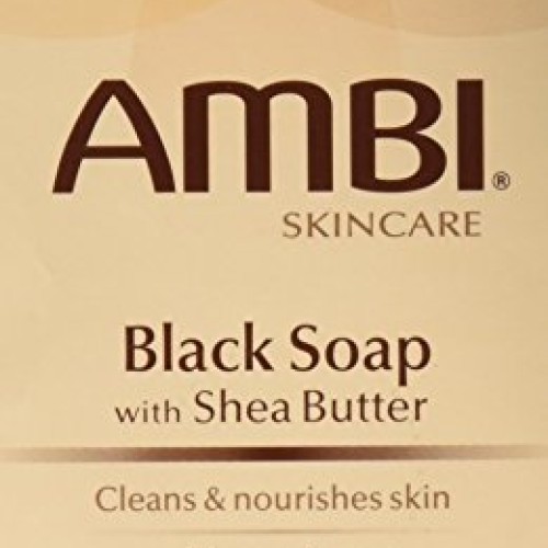 Ambi Skincare Black Soap with Shea Butter, 3.5 Oz Pack of 2