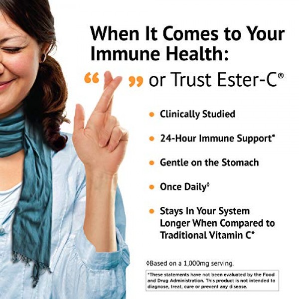 American Health Ester-C Vegetarian Tablets - 24-Hour Immune Suppo...