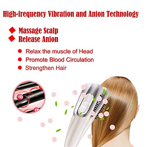 Electric Scalp Massager Comb 2 in 1 Magical Comb with Two Changea...