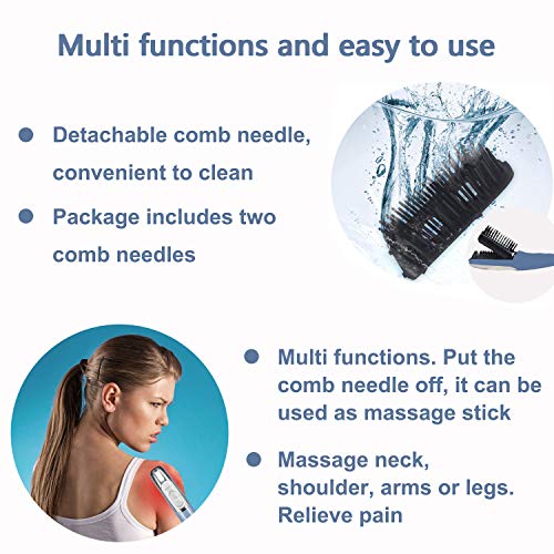 Electric Scalp Massager Comb 2 in 1 Magical Comb with Two Changea...