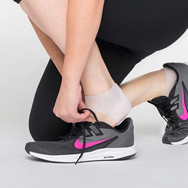 Amorva Silicone Heel Cups for Cracked Heel Treatment- Moisturizin...