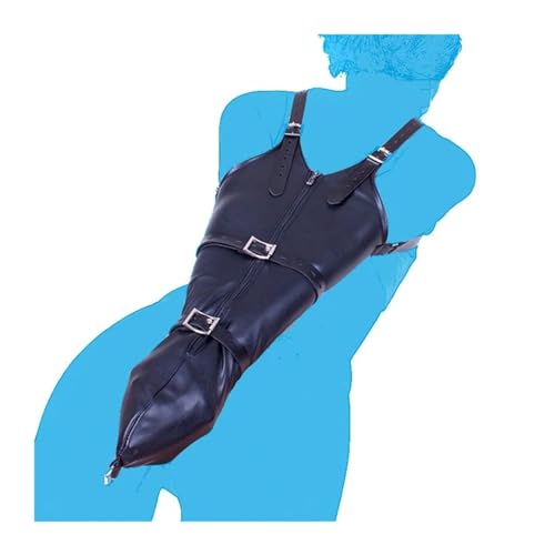 AMSANA Adult Toys PU Leather Zipper Single Glove Armbinder with O...