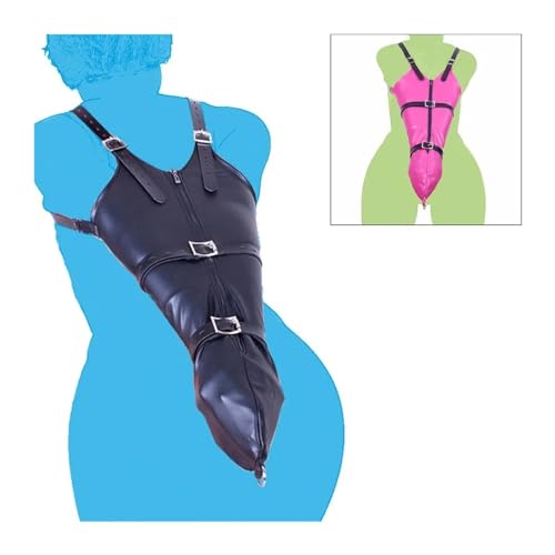 AMSANA Adult Toys PU Leather Zipper Single Glove Armbinder with O...