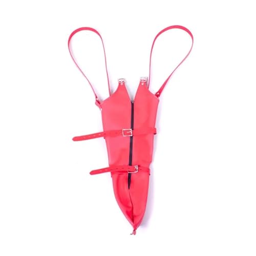 AMSANA Adult Toys PU Leather Zipper Single Glove Armbinder with O...