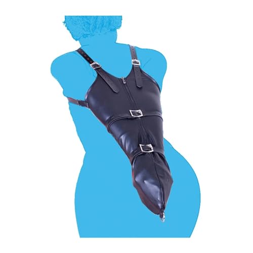 AMSANA Adult Toys PU Leather Zipper Single Glove Armbinder with O...