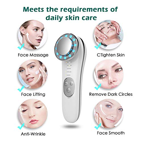 Facial Massager - 7 in 1 Face Cleaner Lifting Machine - High Freq...