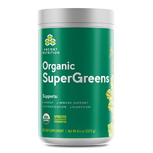Ancient Nutrition Organic SuperGreens - Digestive Enzymes, Fermen...