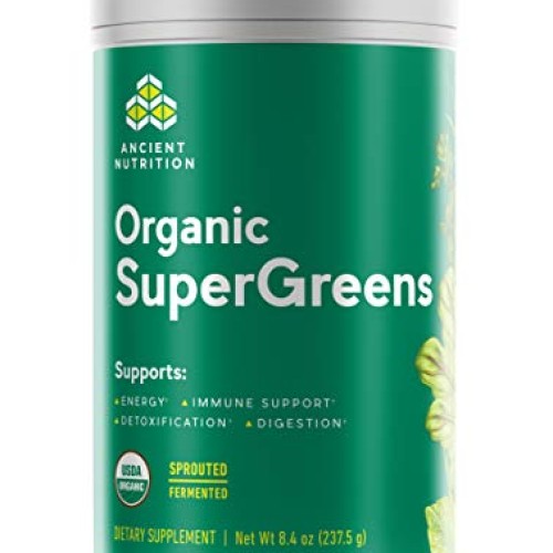 Ancient Nutrition Organic SuperGreens - Digestive Enzymes, Fermen...
