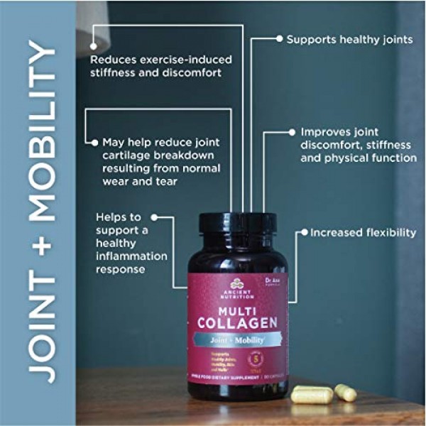 Collagen Pills for Joint Support by Ancient Nutrition, Multi Coll...