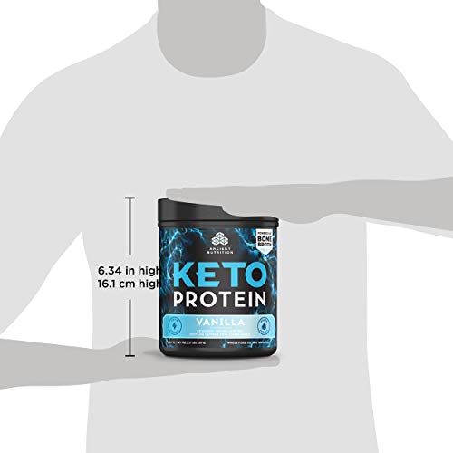 Keto Protein Powder by Ancient Nutrition, KetoPROTEIN with Fats f...