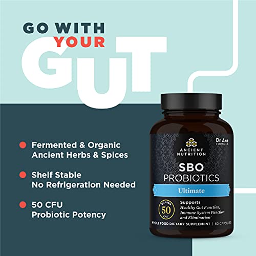 Probiotics by Ancient Nutrition, SBO Probiotics Ultimate 50 Billi...