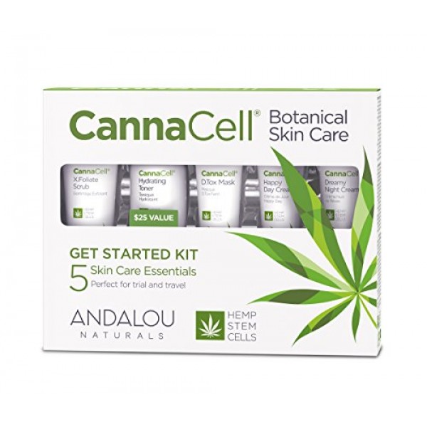 Andalou Naturals CannaCell Botanical Get Started Kit, 5 Count