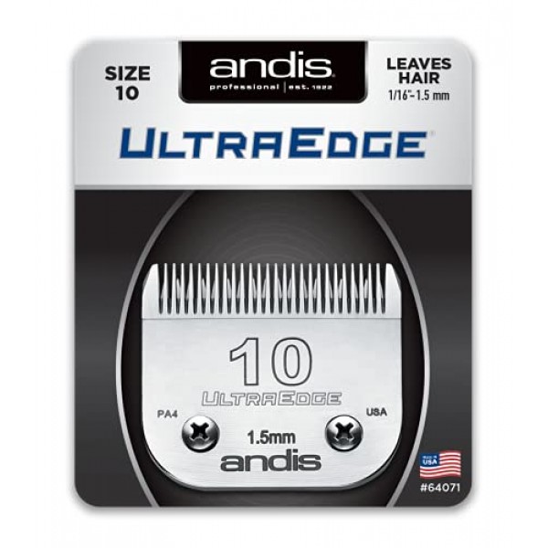 Andis Carbon-Infused Steel UltraEdge Dog Clipper Blade, Size-10, ...