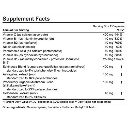 ANDREW LESSMAN Immune Factors 360 Capsules – Echinacea, Goldensea...