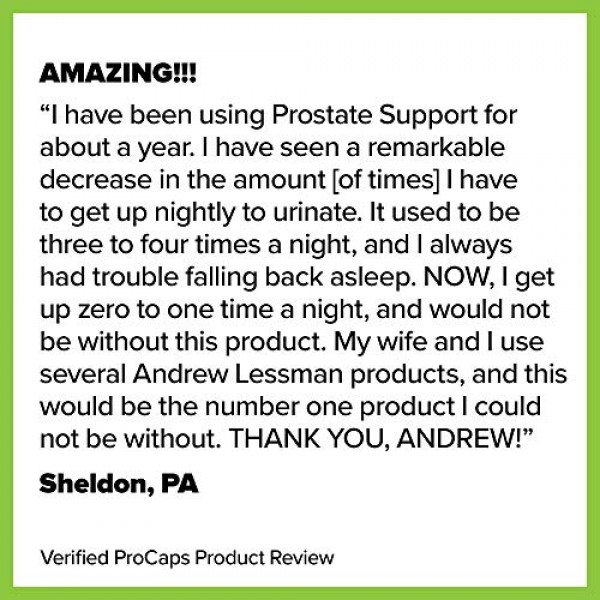 Andrew Lessman Prostate Support 180 Softgels - Saw Palmetto, Pump...