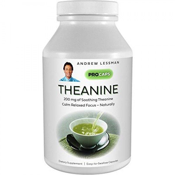 Andrew Lessman Theanine 200 mg - 180 Capsules - Promotes The Prod...