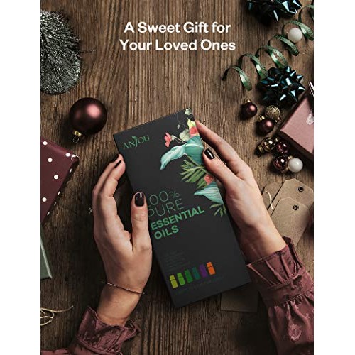 Anjou Essential Oils Set 6-Pack Gift Set Therapeutic Grade 10ml 1...