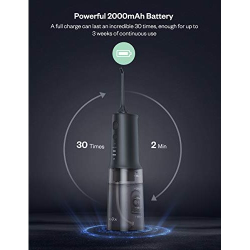 Anjou Water Dental Flosser Professional Cordless Dental Oral Irri...