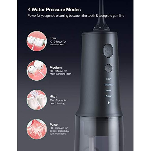 Anjou Water Dental Flosser Professional Cordless Dental Oral Irri...