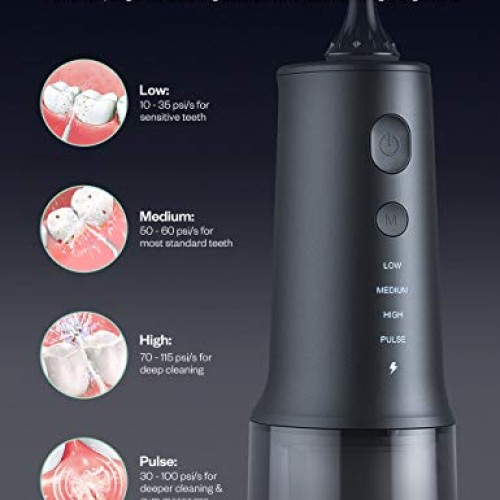 Anjou Water Dental Flosser Professional Cordless Dental Oral Irri...