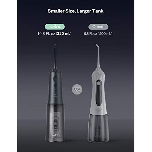 Anjou Water Dental Flosser Professional Cordless Dental Oral Irri...
