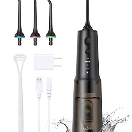Anjou Water Dental Flosser Professional Cordless Dental Oral Irri...