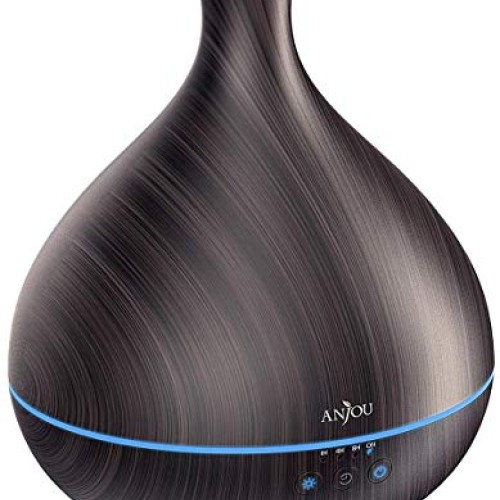Essential Oil Diffuser,Anjou 500ml Cool Mist Humidifier,One Fill ...