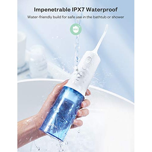 Water Flosser Cordless Teeth Cleaner, 320ML Professional Dental O...