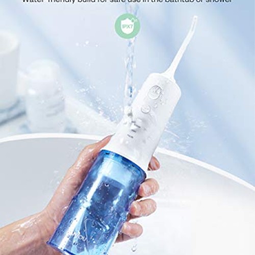 Water Flosser Cordless Teeth Cleaner, 320ML Professional Dental O...