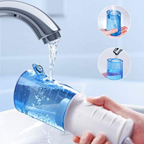 Water Flosser Cordless Teeth Cleaner, 320ML Professional Dental O...