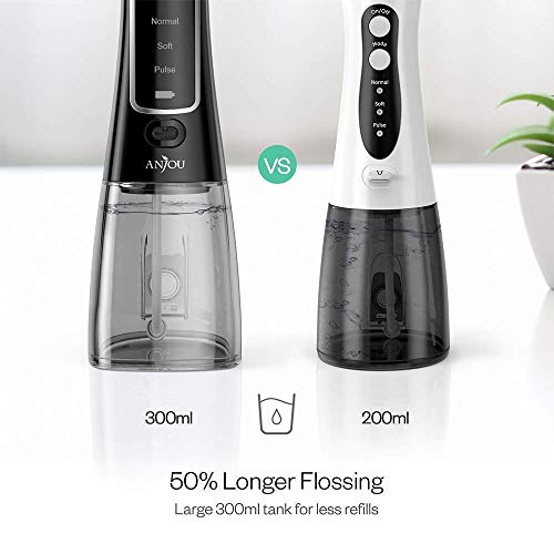 Water Flosser Professional Cordless Dental 300 ML Oral Irrigator,...