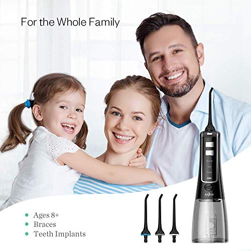 Water Flosser Professional Cordless Dental 300 ML Oral Irrigator,...