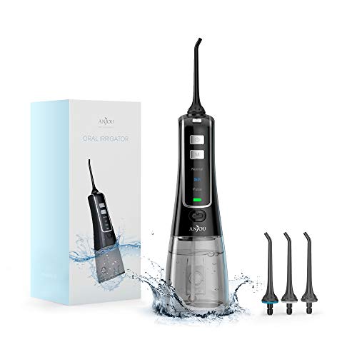 Water Flosser Professional Cordless Dental 300 ML Oral Irrigator,...