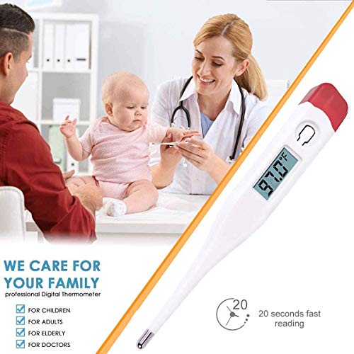 Digital Thermometer for Adults, 2 Pack Oral Thermometer Instant R...